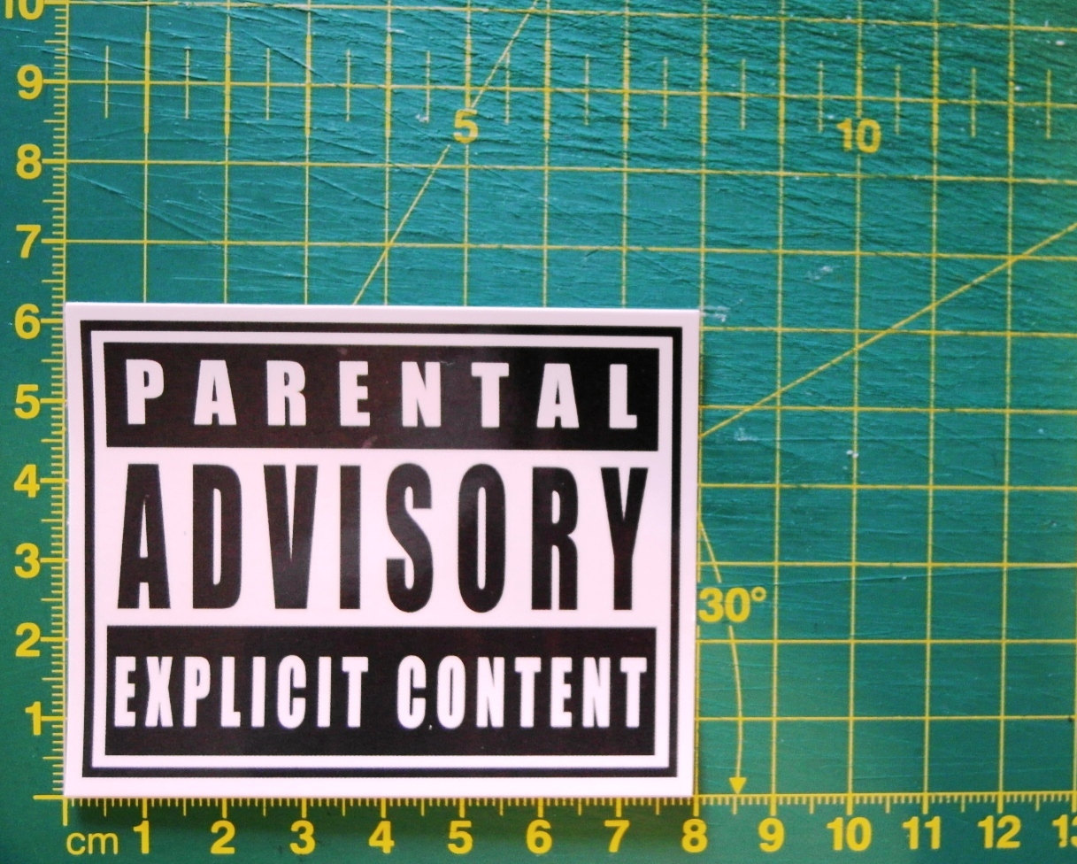 Parental Advisory Sticker Template